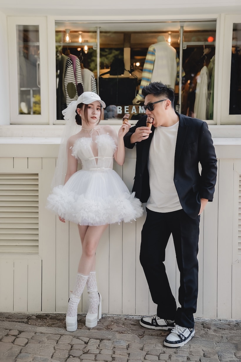 兩穿式蛋糕裙短婚紗 台北禮服租借 ROYAL MANSION 蘿亞結婚精品