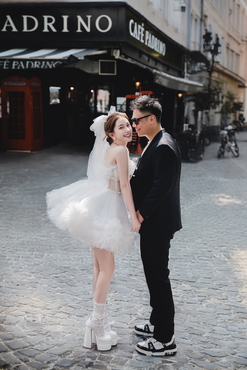 兩穿式蛋糕裙短婚紗 台北禮服租借 ROYAL MANSION 蘿亞結婚精品