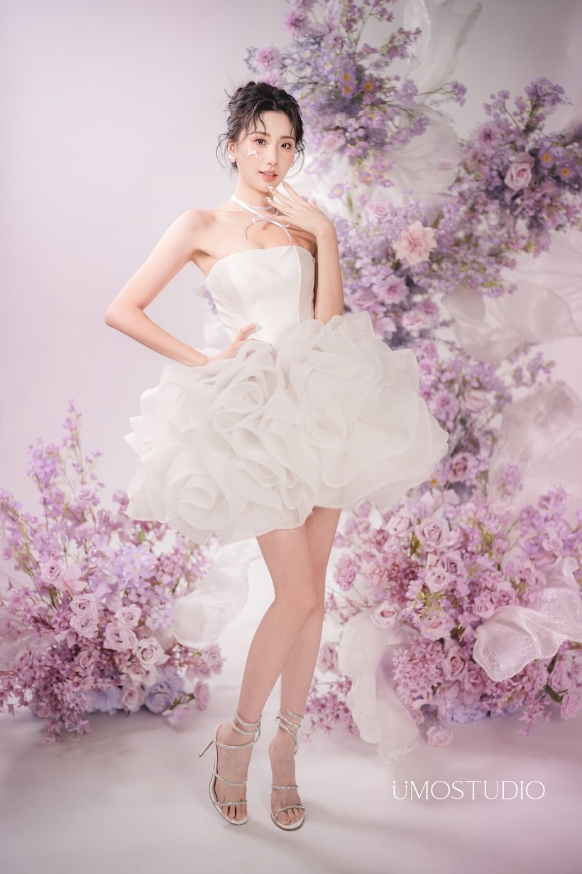玫瑰花語短婚紗 台北禮服租借 ROYAL MANSION 蘿亞結婚精品