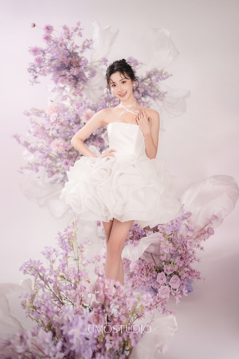 玫瑰花語短婚紗 台北禮服租借 ROYAL MANSION 蘿亞結婚精品