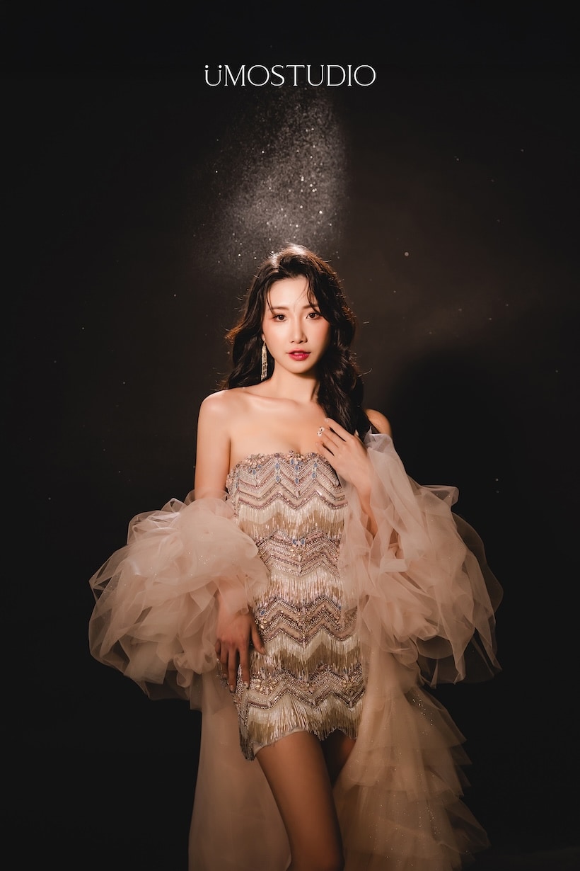 閃亮流蘇短禮服 台北禮服租借 ROYAL MANSION 蘿亞結婚精品