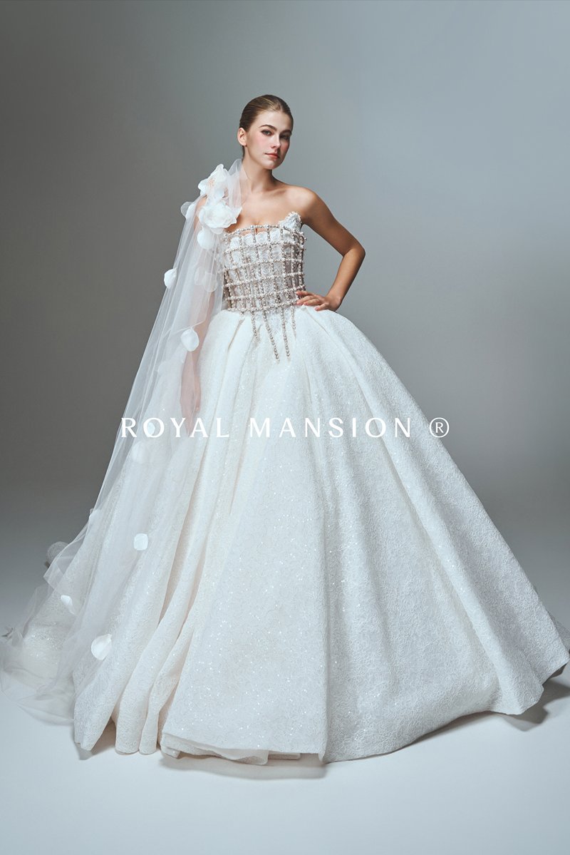 2026法式高訂-微光花語.珠鑽馬甲蕾絲亮點禮服 ROYAL MANSION 蘿亞結婚精品