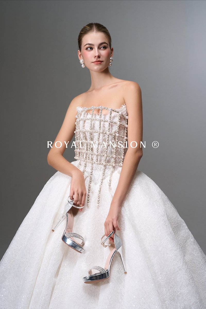 2026法式高訂-微光花語.珠鑽馬甲蕾絲亮點禮服 ROYAL MANSION 蘿亞結婚精品