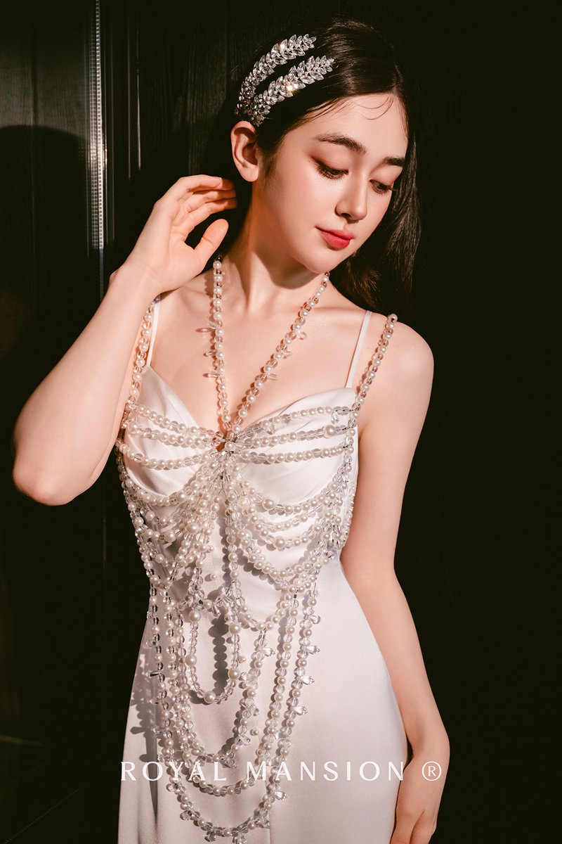 法式婚紗-珍珠可變式婚紗 ROYAL MANSION 蘿亞結婚精品