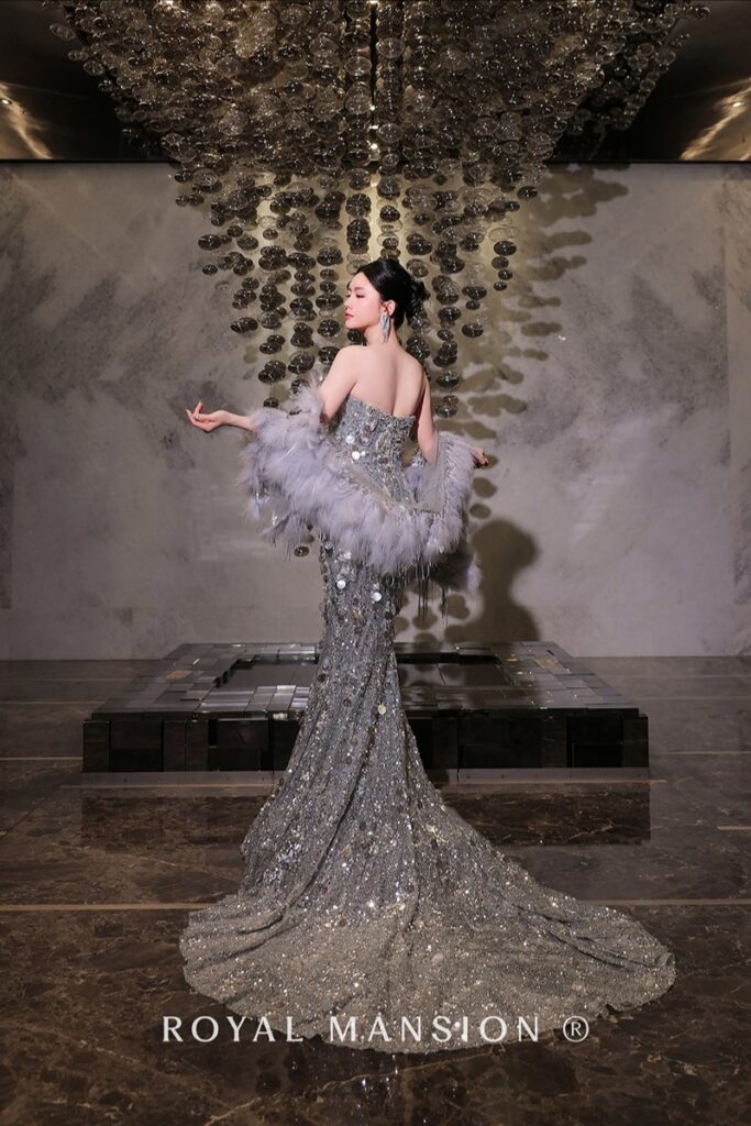 星鑽幻影魚尾晚禮服-台北禮服租借 ROYAL MANSION 蘿亞結婚精品